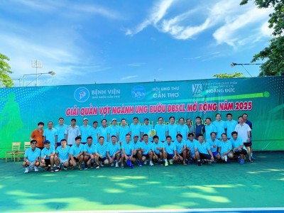Giải quần vợt ngành ung bướu ĐBSCL mở rộng 2025: Những pha bóng đỉnh cao và niềm vui chiến thắng